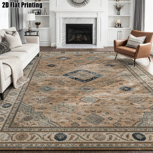 Chestnut Navy Floral Rug