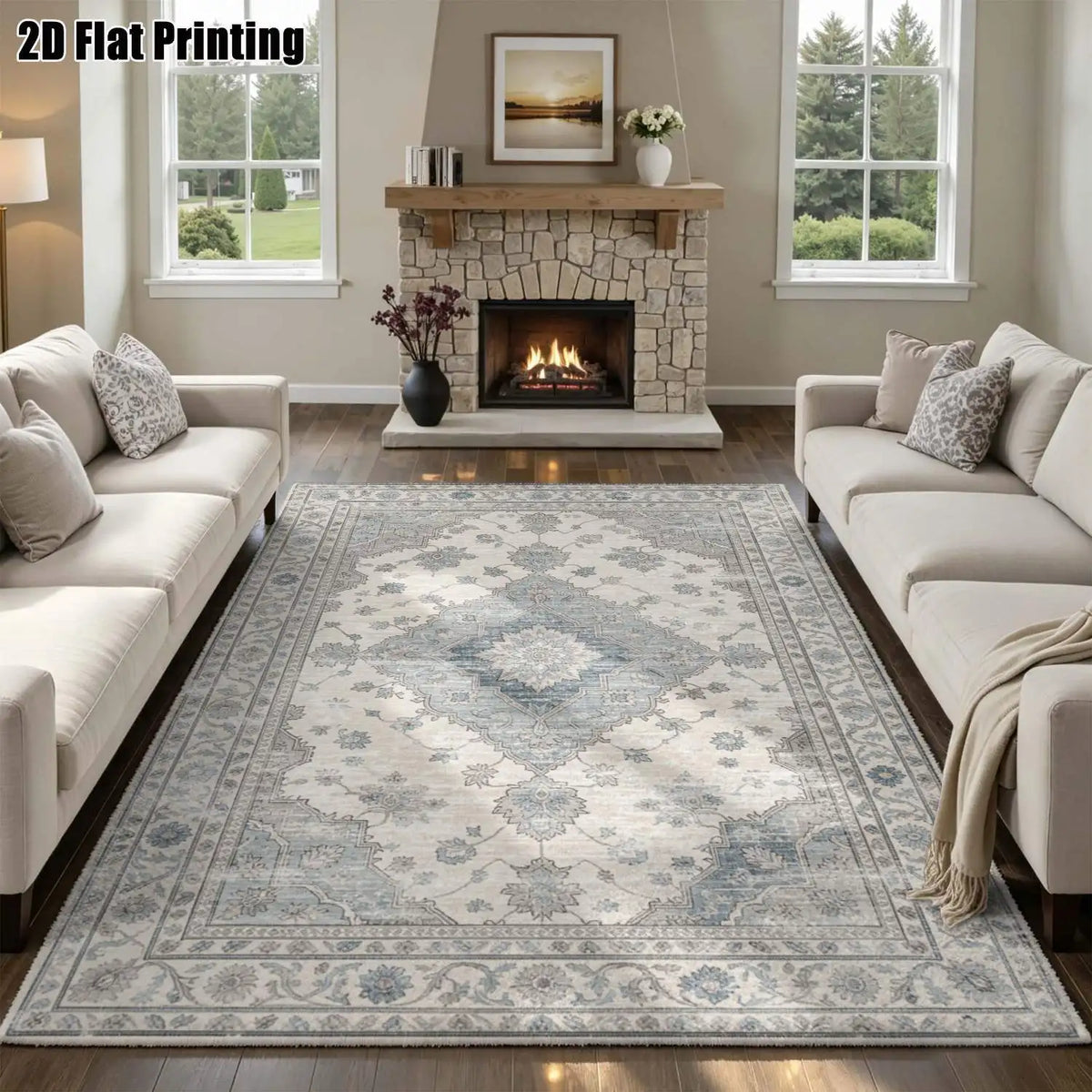 Taupe Ethnic Heritage Rug