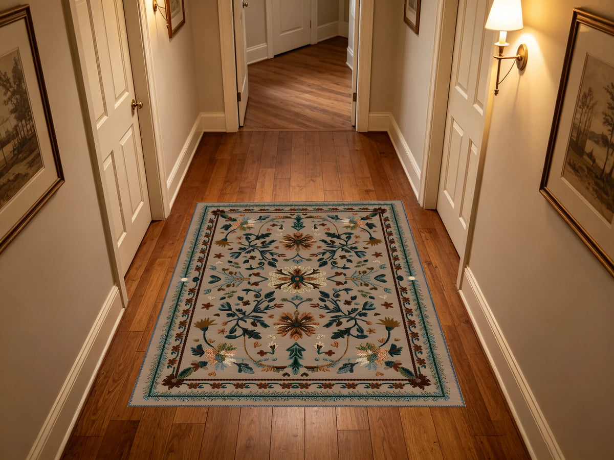 Symmetry Floral Rug