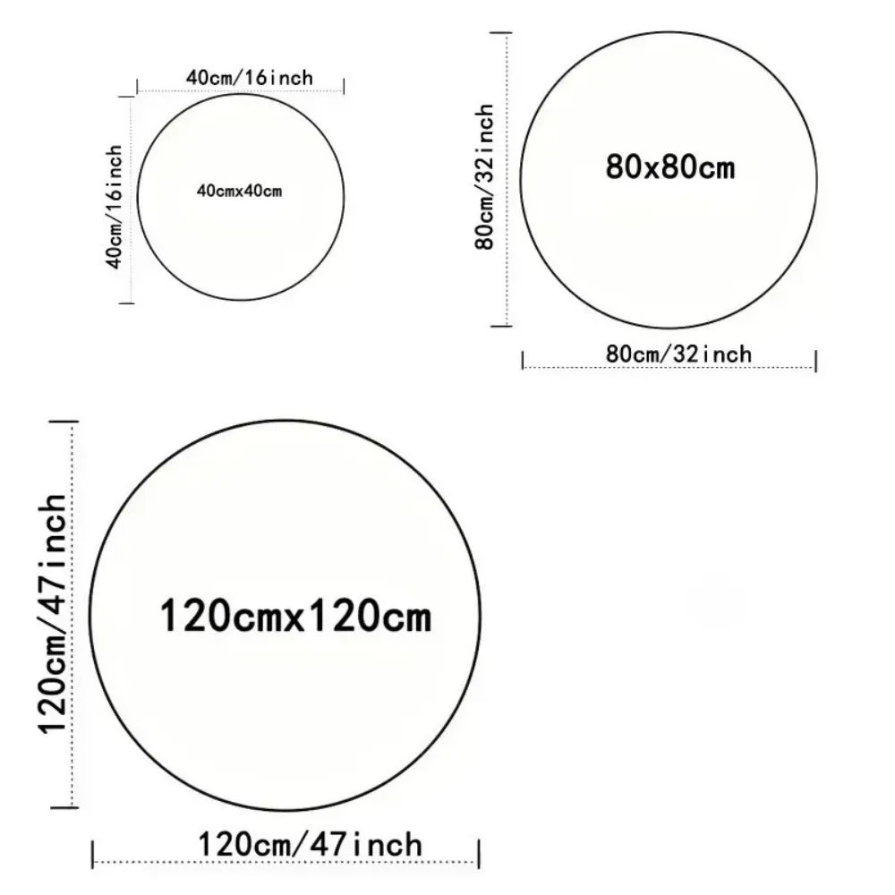 Striped Jute Look Round Rug