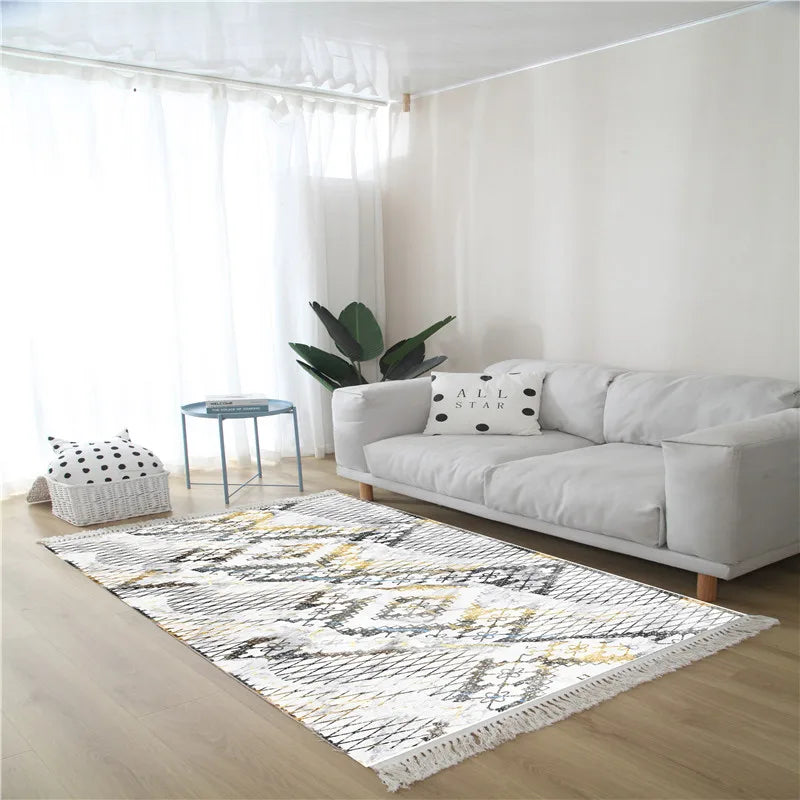 Nordic Tassel Cotton Rug