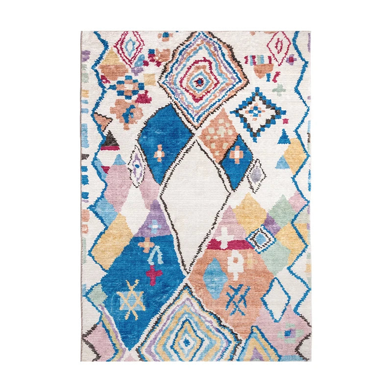 Majorelle Color Block Rug