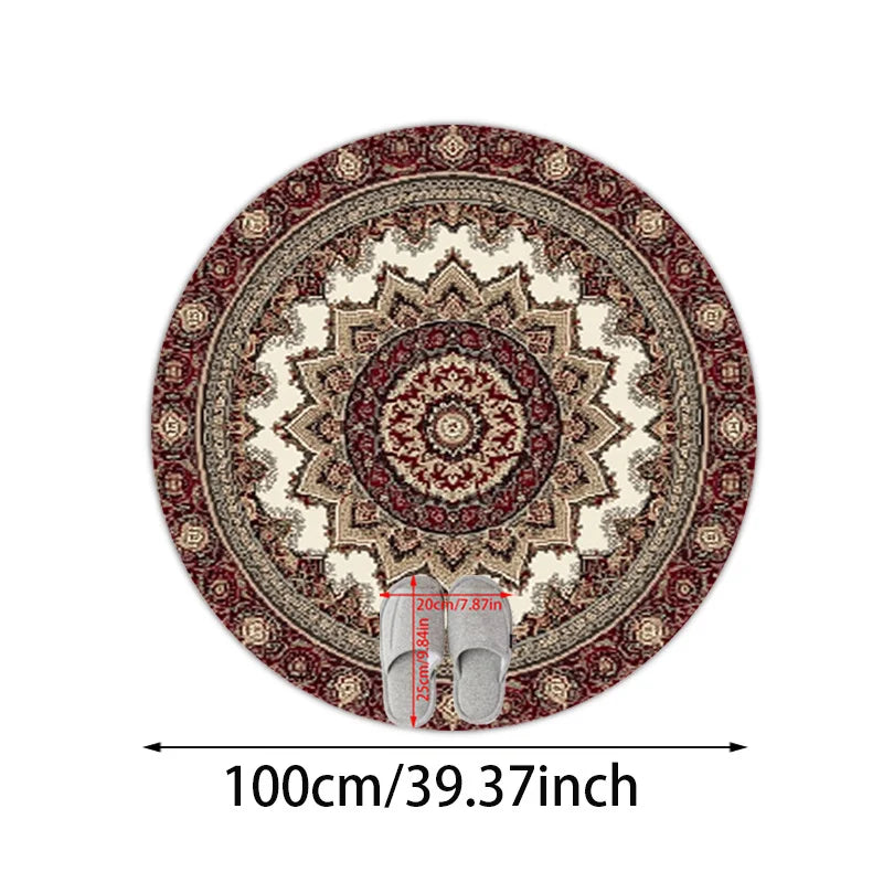 Oriental Moroccan Round Rug