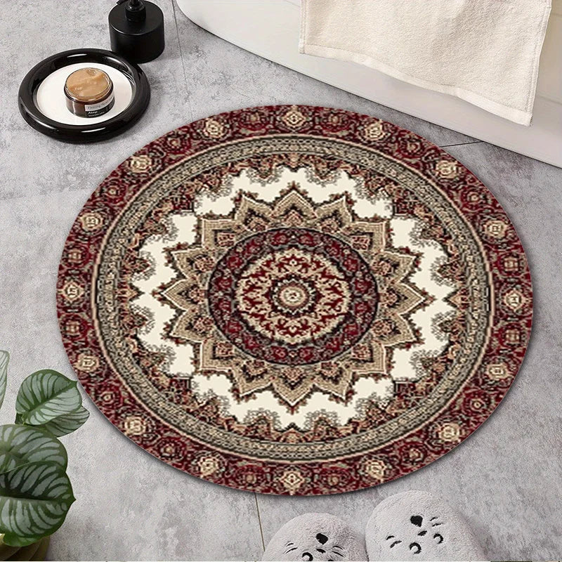 Oriental Moroccan Round Rug