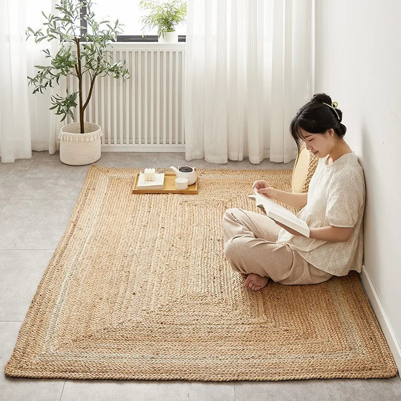 Braided Jute Oval Rug