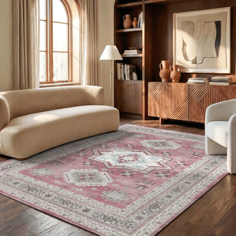 Bohemian Geometric Velvet Rug