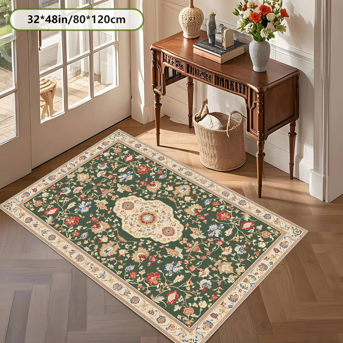 Noir Persian Floral Rug