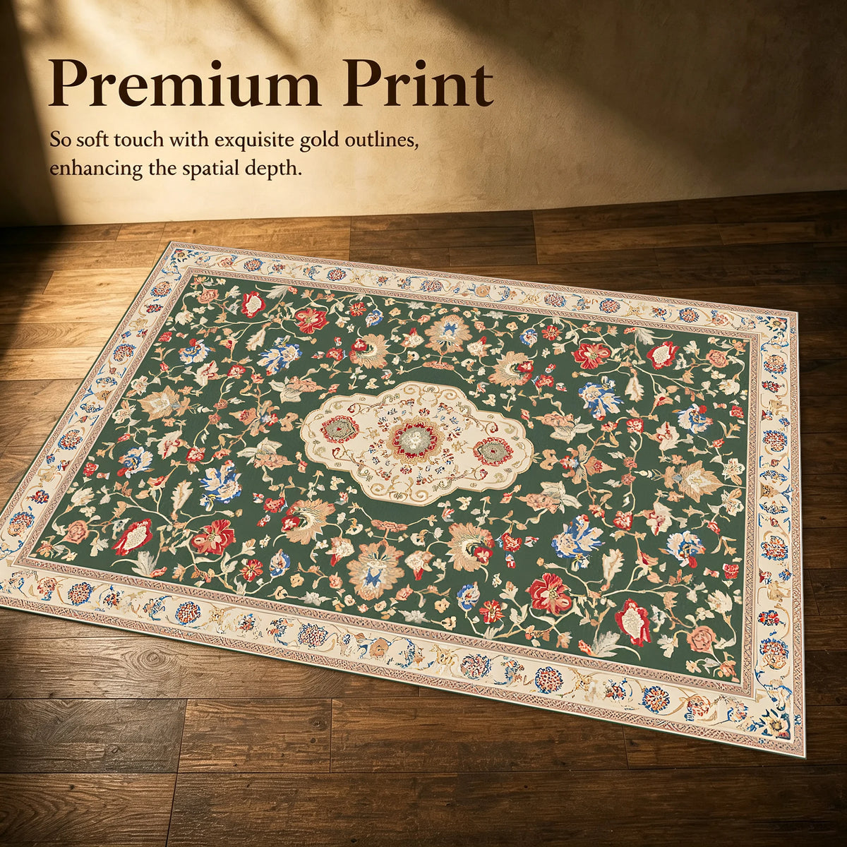 Noir Persian Floral Rug