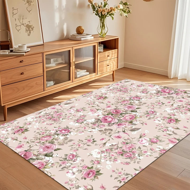Rosewater Floral Medallion Rug