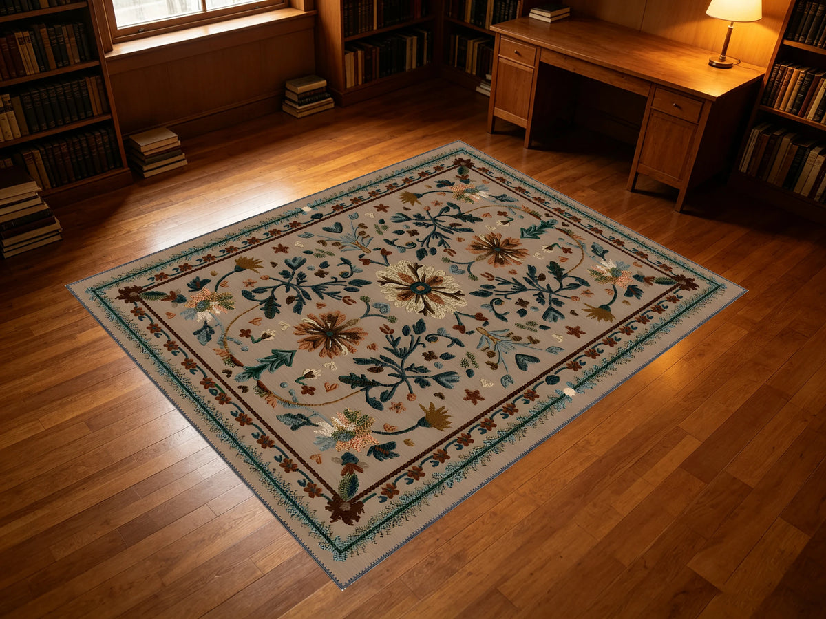 Symmetry Floral Rug