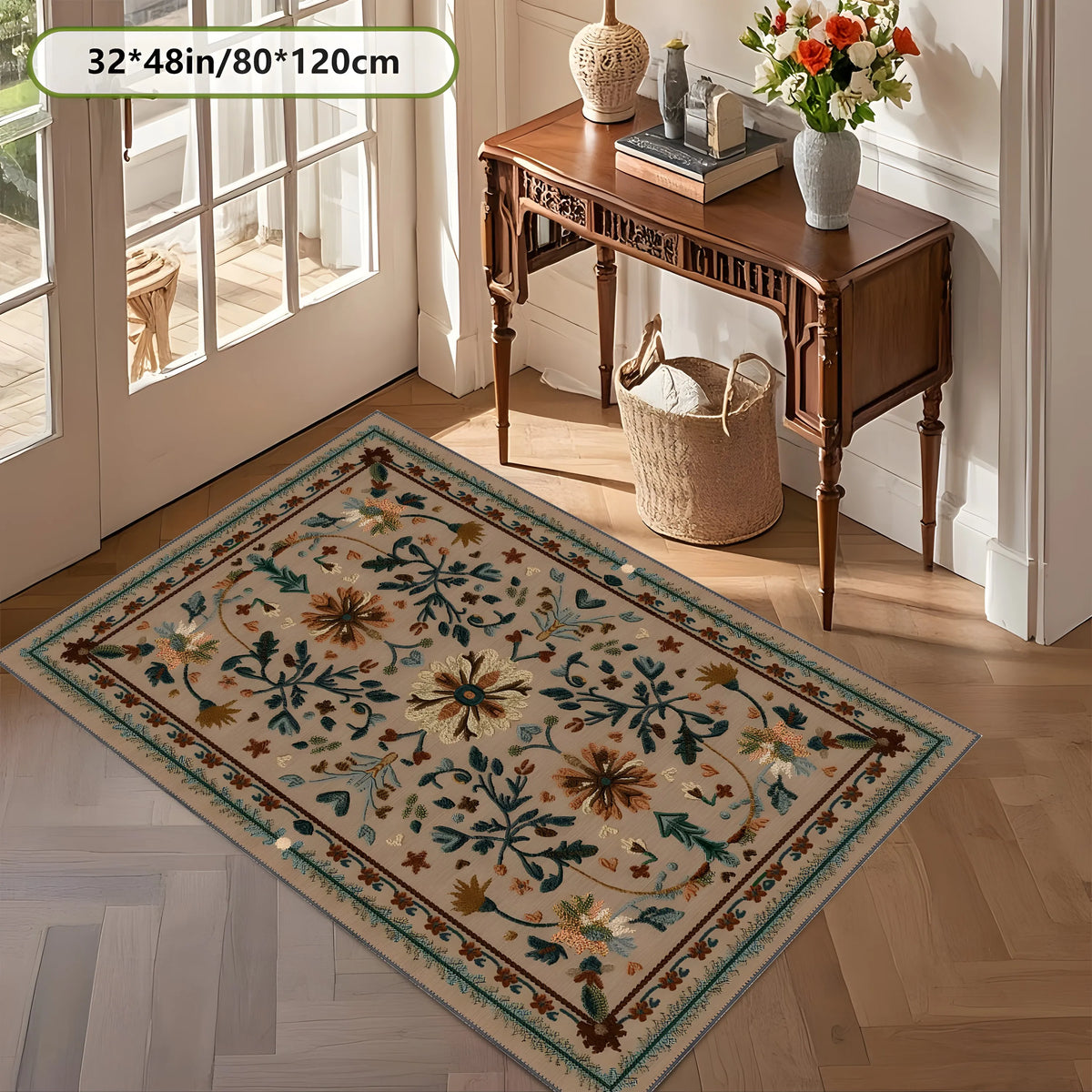 Symmetry Floral Rug