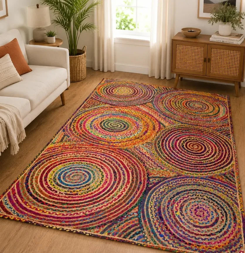Rainbow Chindi Rug