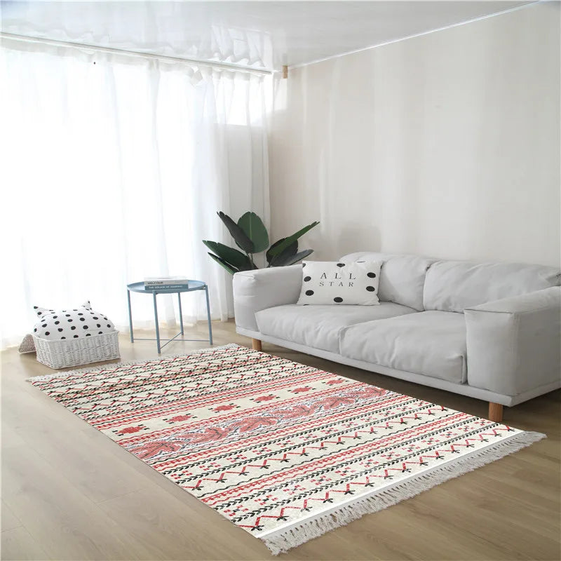 Nordic Tassel Cotton Rug