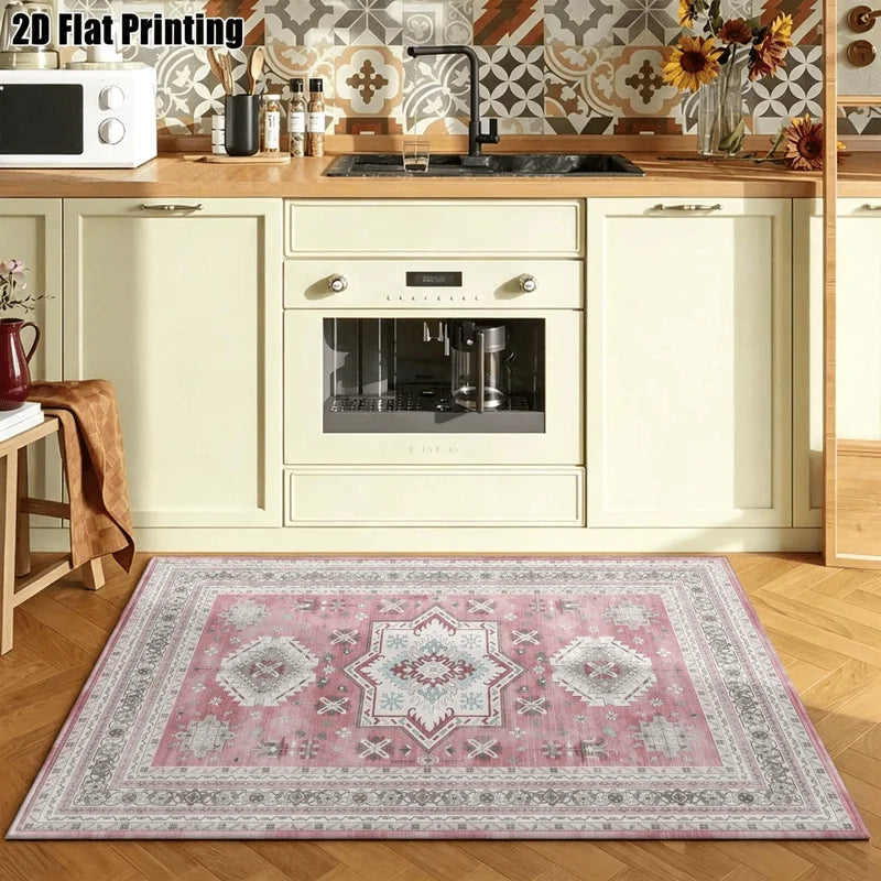 Bohemian Geometric Velvet Rug