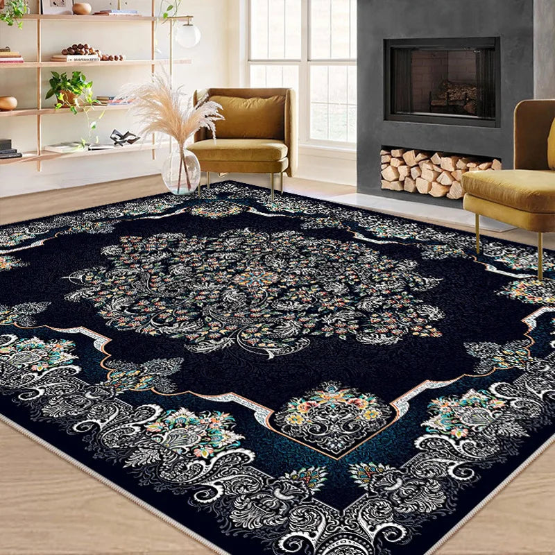 Plush Faux Wool Persian Rug