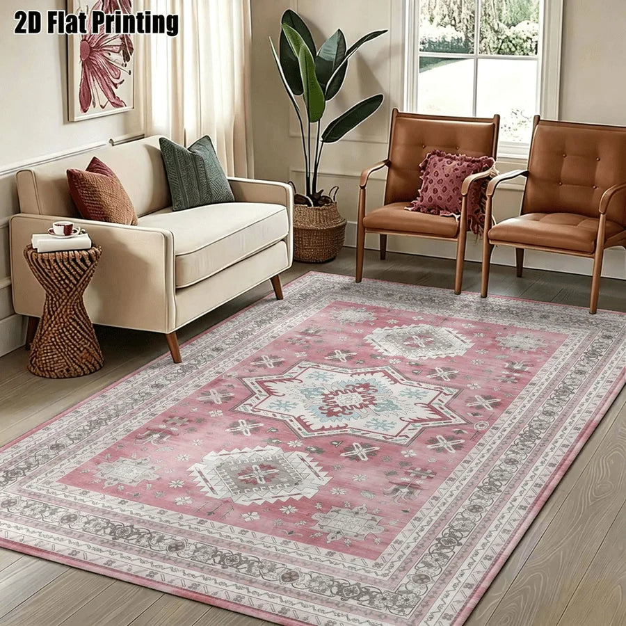 Bohemian Geometric Velvet Rug