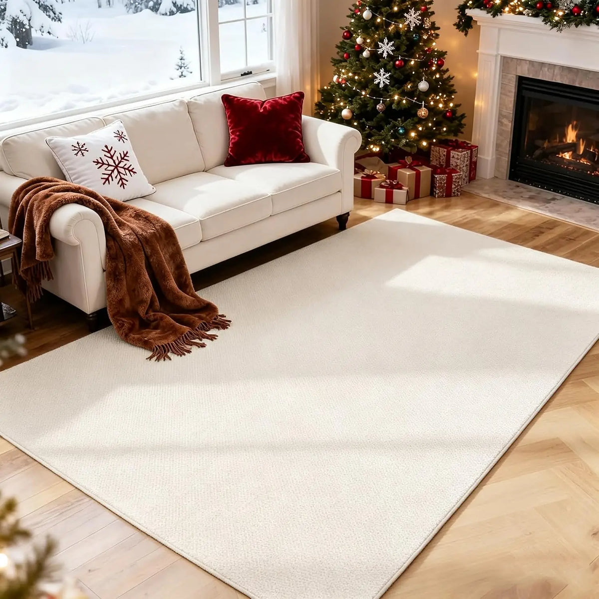 Highland Natural Wool Rug