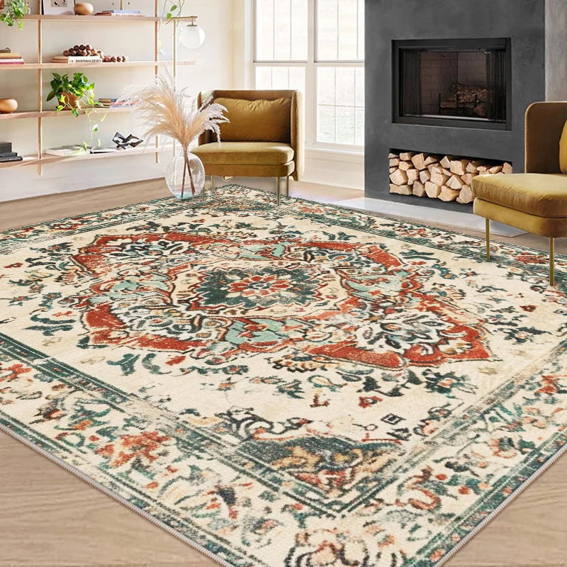 Plush Faux Wool Persian Rug