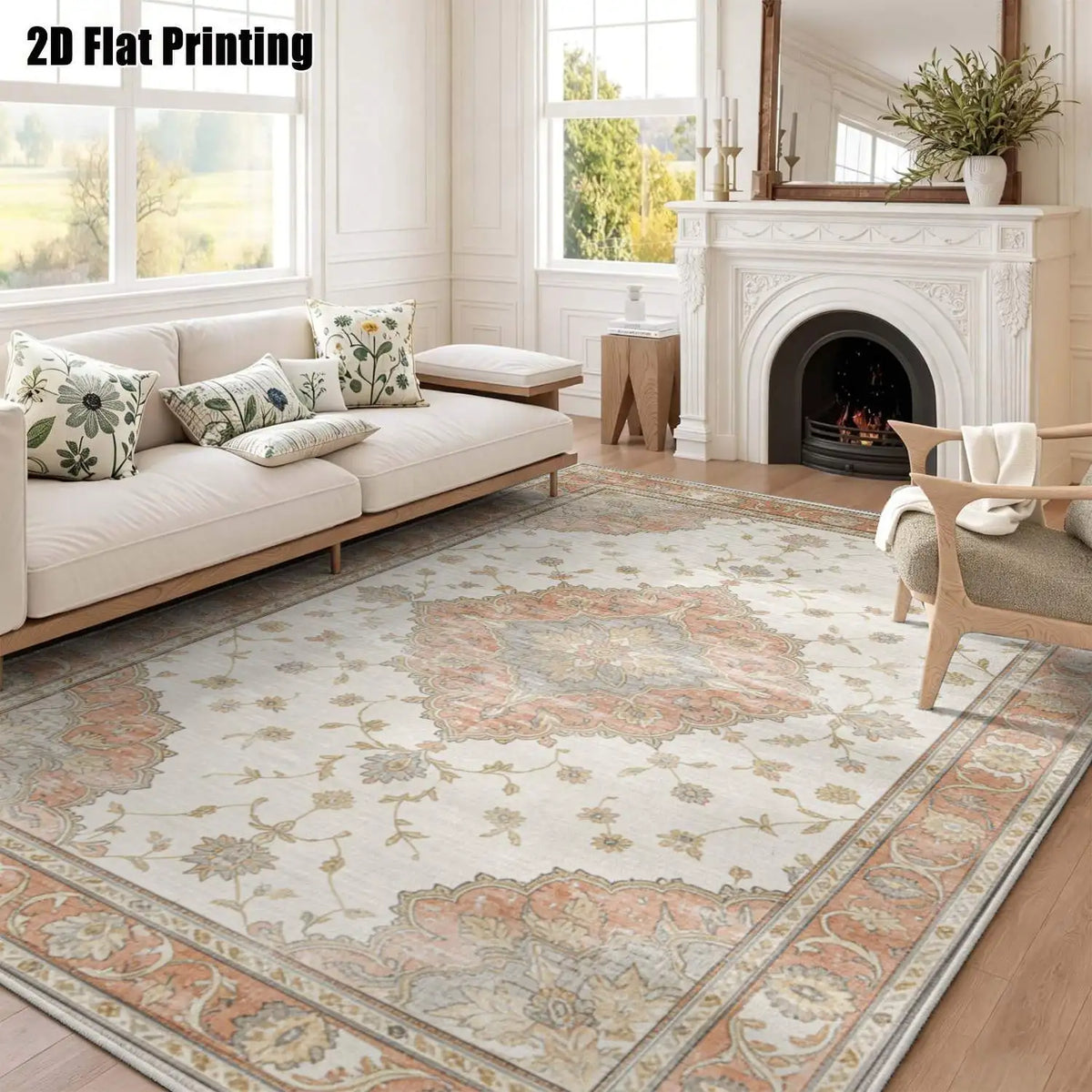 Petal Geometric Velvet Rug