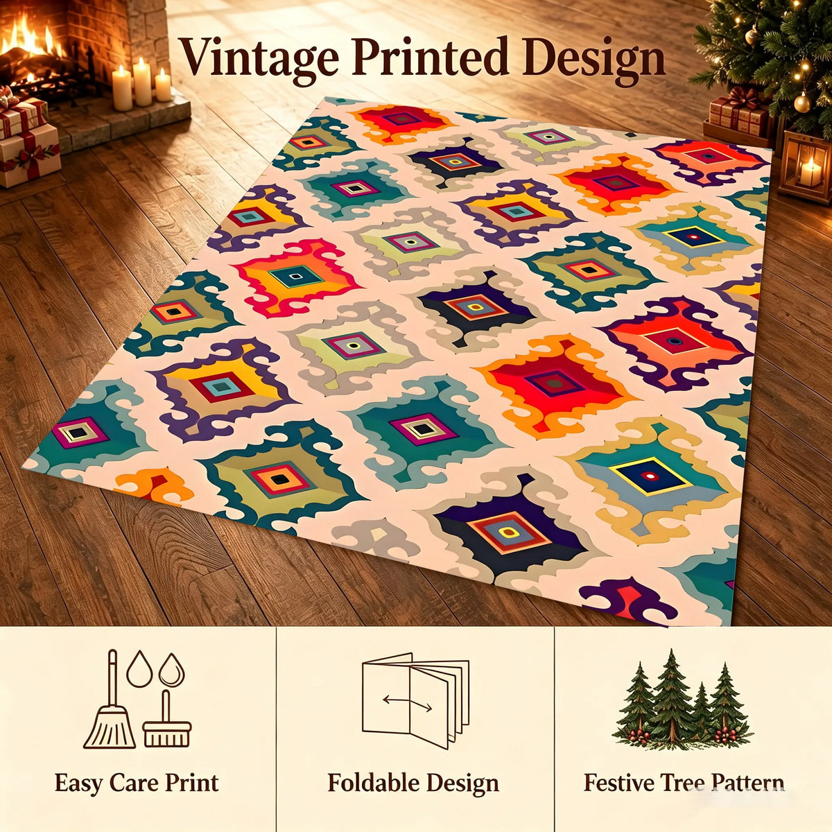 Kaleidoscope Diamond Rug