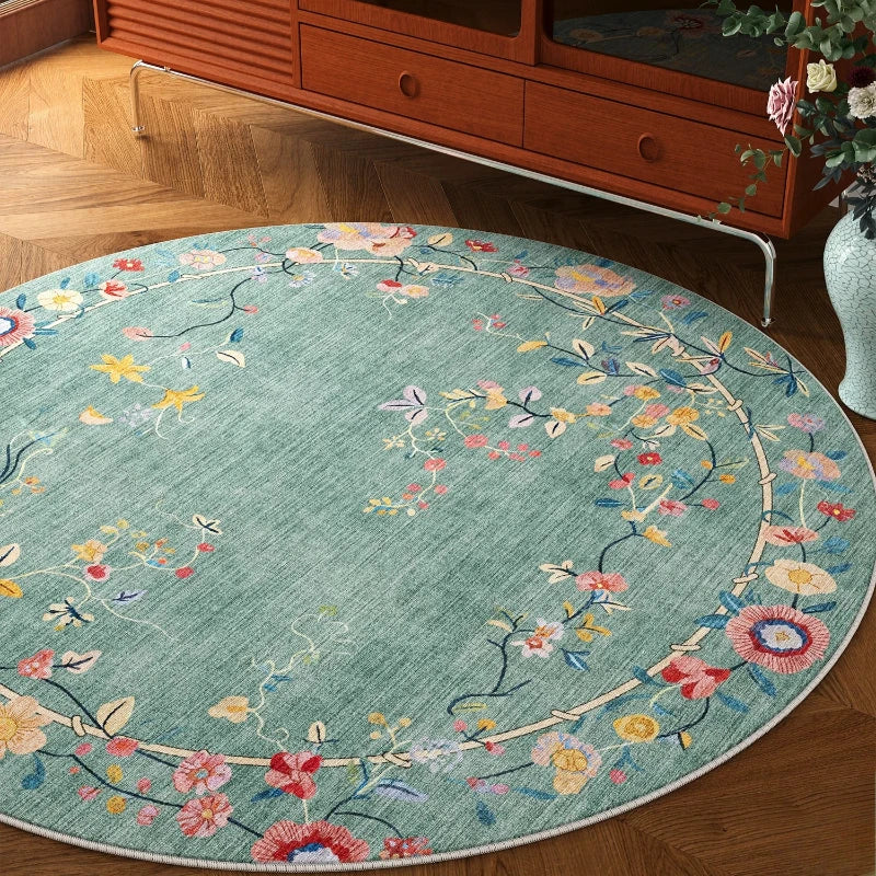 Jade Garden Round Rug