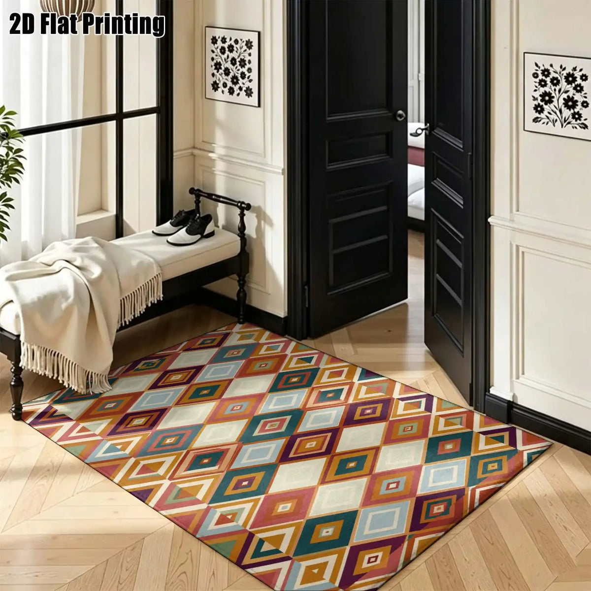 Amber Geometric Rug