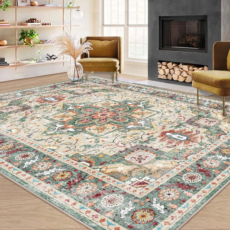 Plush Faux Wool Persian Rug