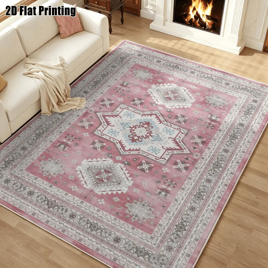 Bohemian Geometric Velvet Rug