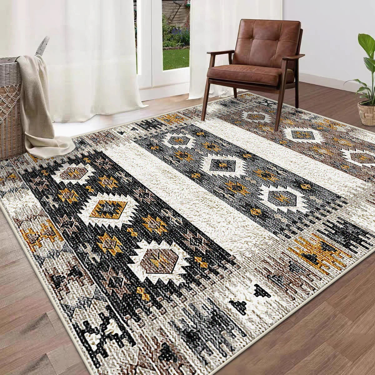 Medina Plush Geometric Rug II