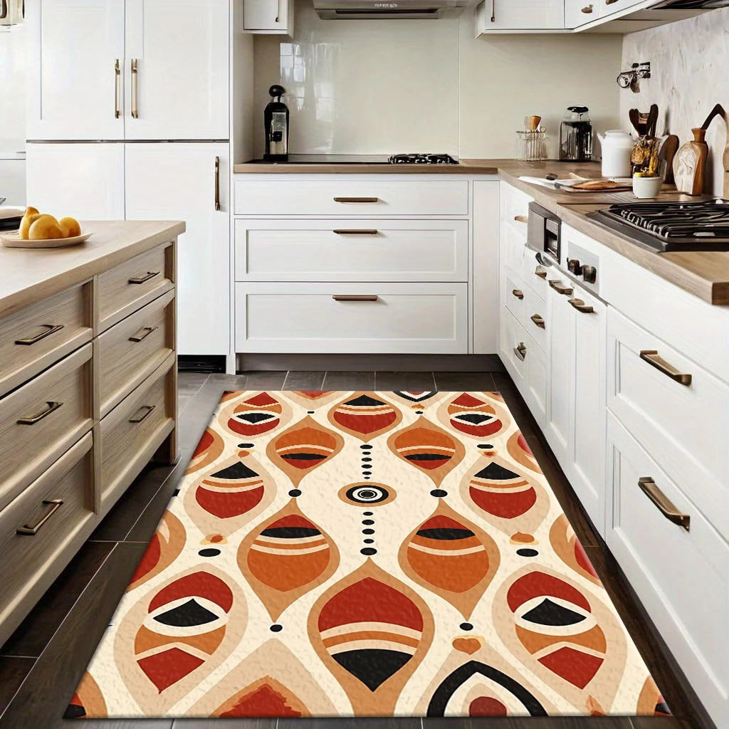 Terracotta Eye Geometric Rug