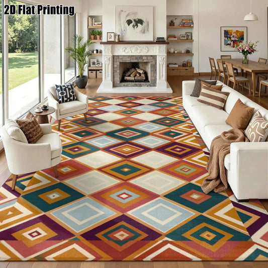 Amber Geometric Rug