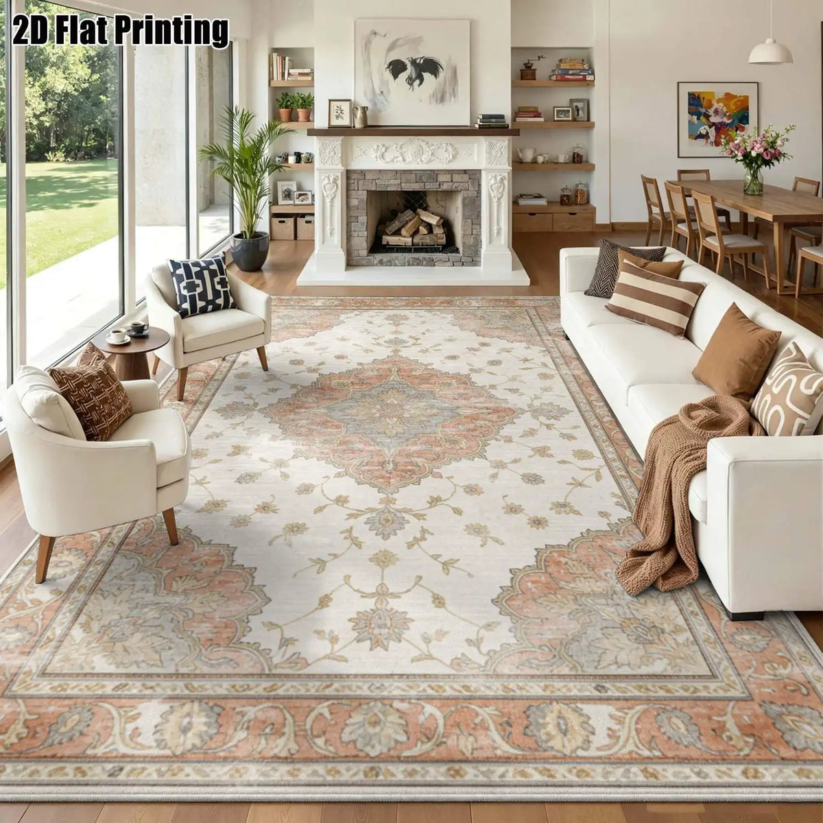 Petal Geometric Velvet Rug
