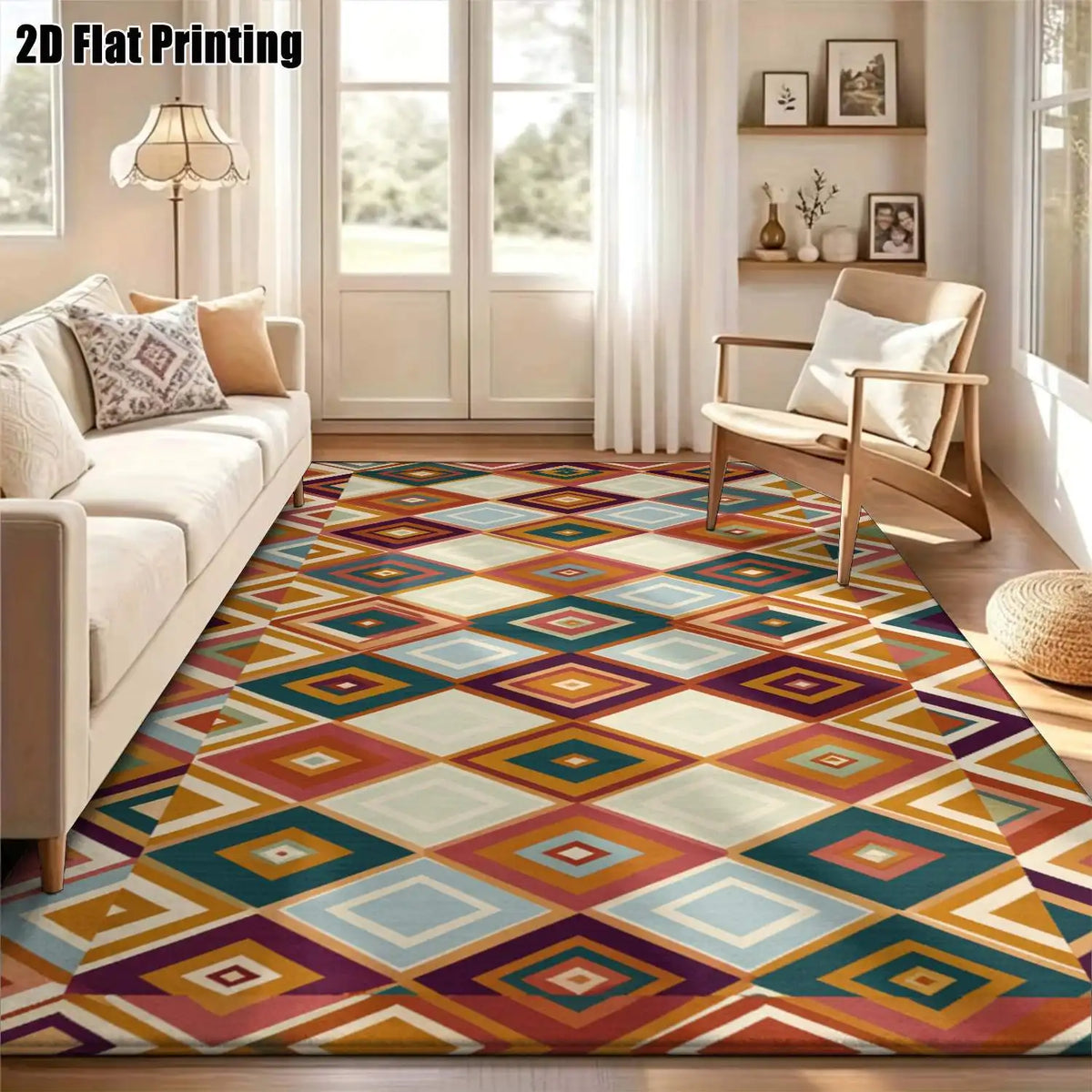 Amber Geometric Rug