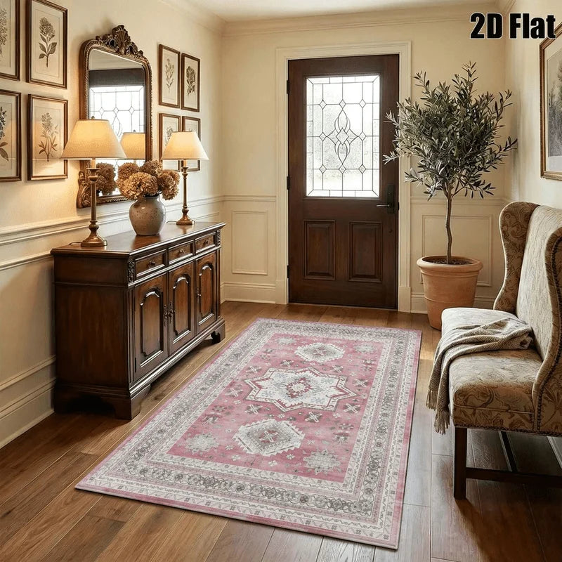 Bohemian Geometric Velvet Rug