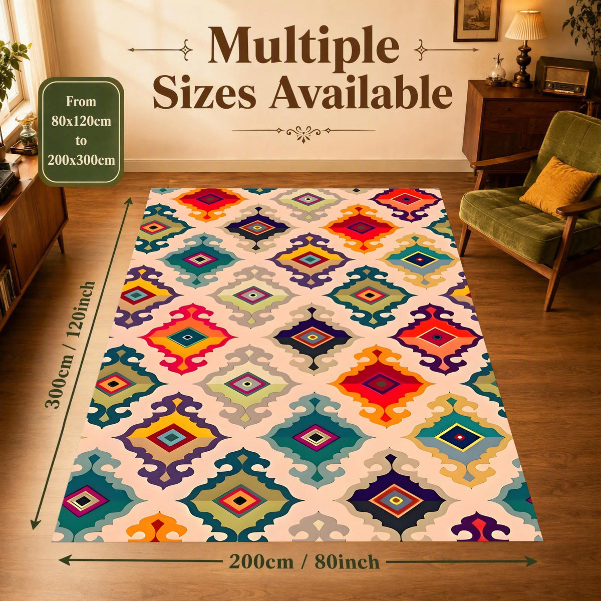 Kaleidoscope Diamond Rug