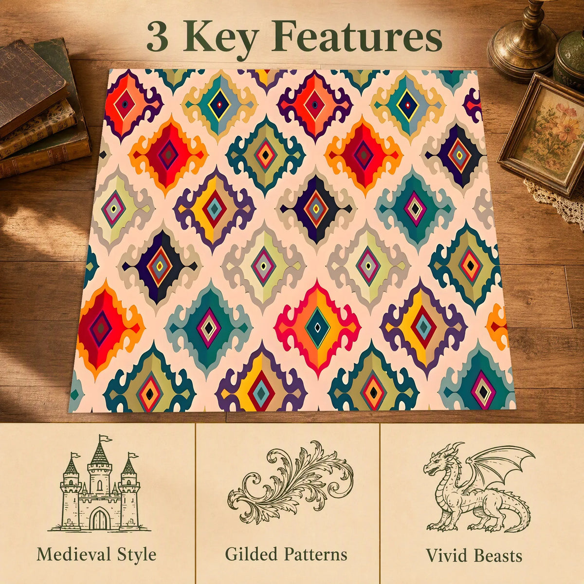 Kaleidoscope Diamond Rug