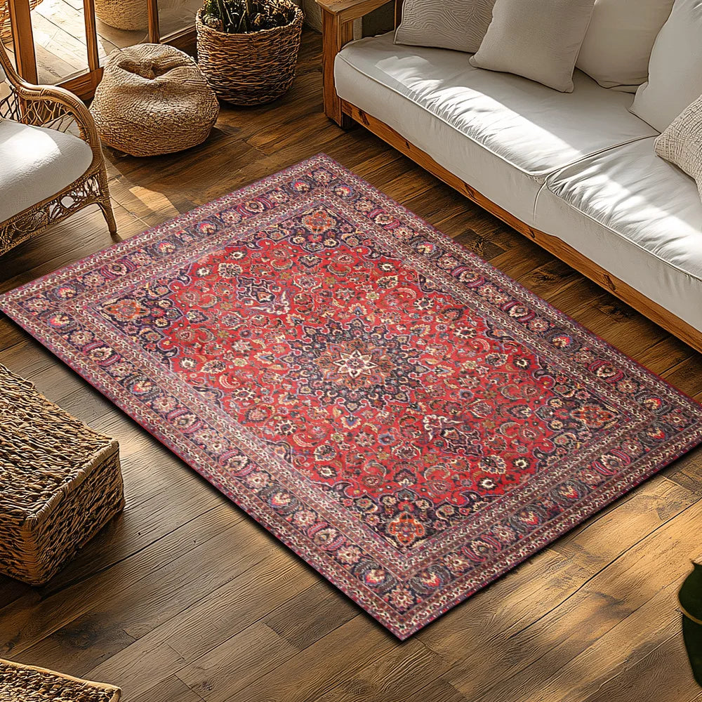 Classic Blue Floral Persian Rug