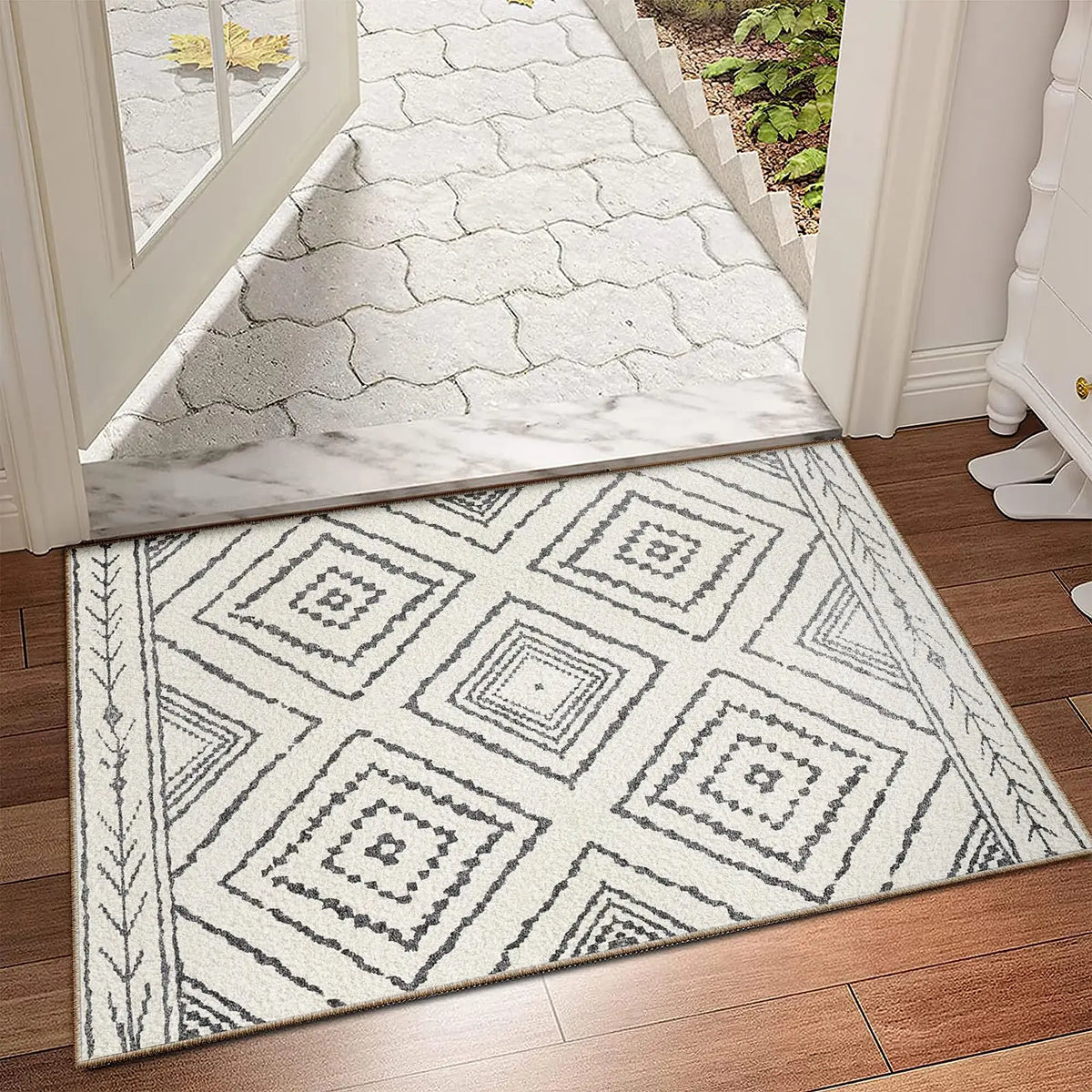 Santa Fe Aztec Border Rug