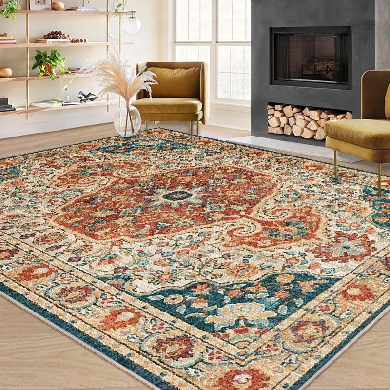 Plush Faux Wool Persian Rug