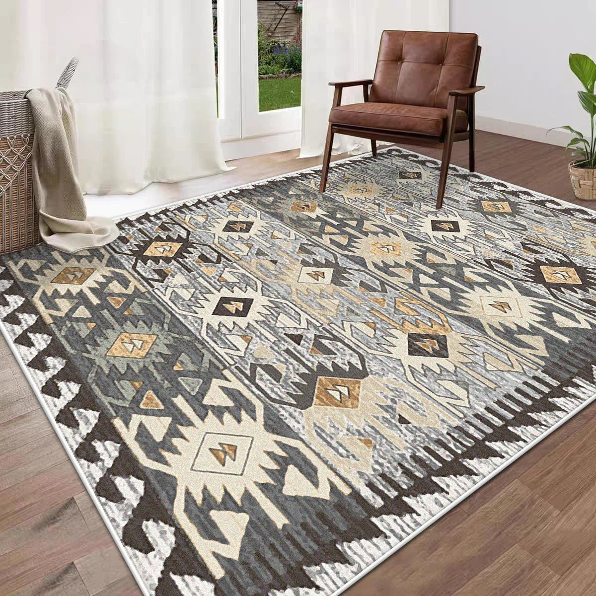 Medina Plush Geometric Rug