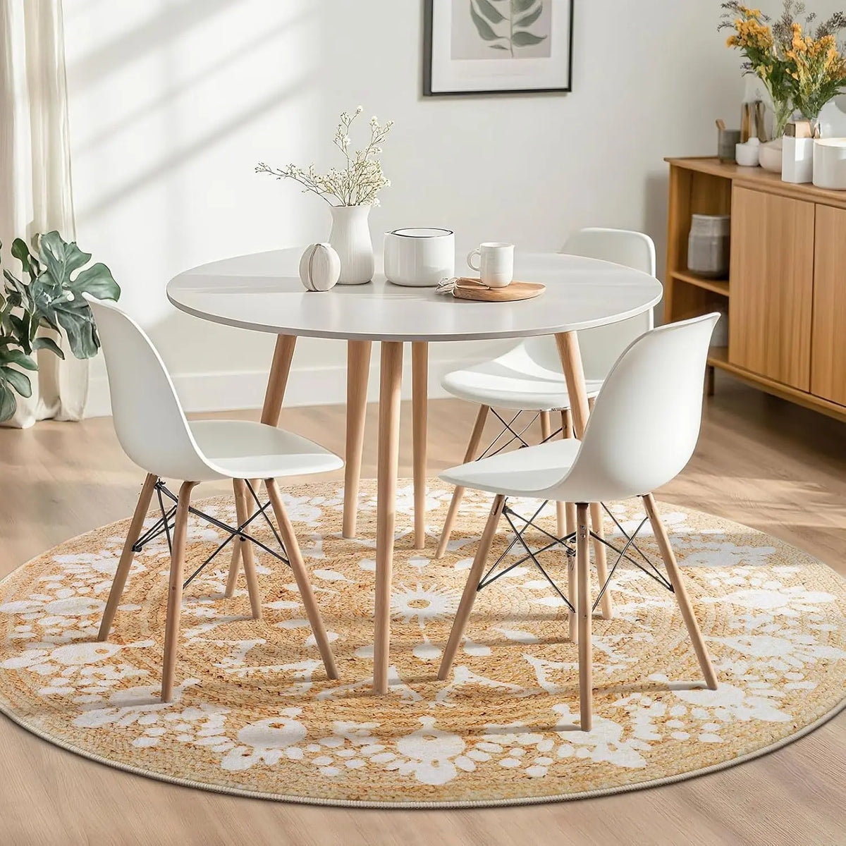 Jute Mandala Round Rug