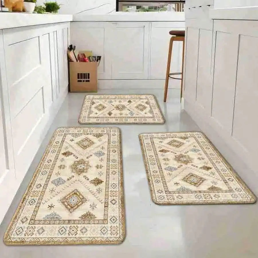 Cream Boho Accent Rug