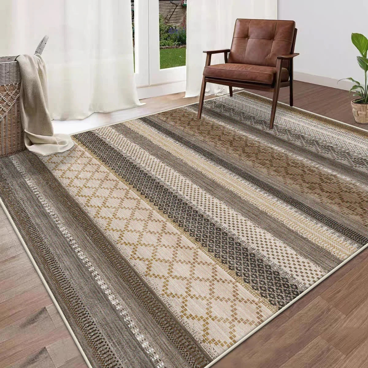 Medina Plush Geometric Rug II