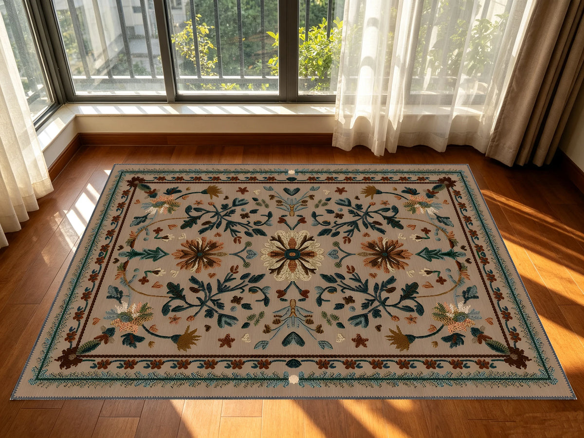 Symmetry Floral Rug