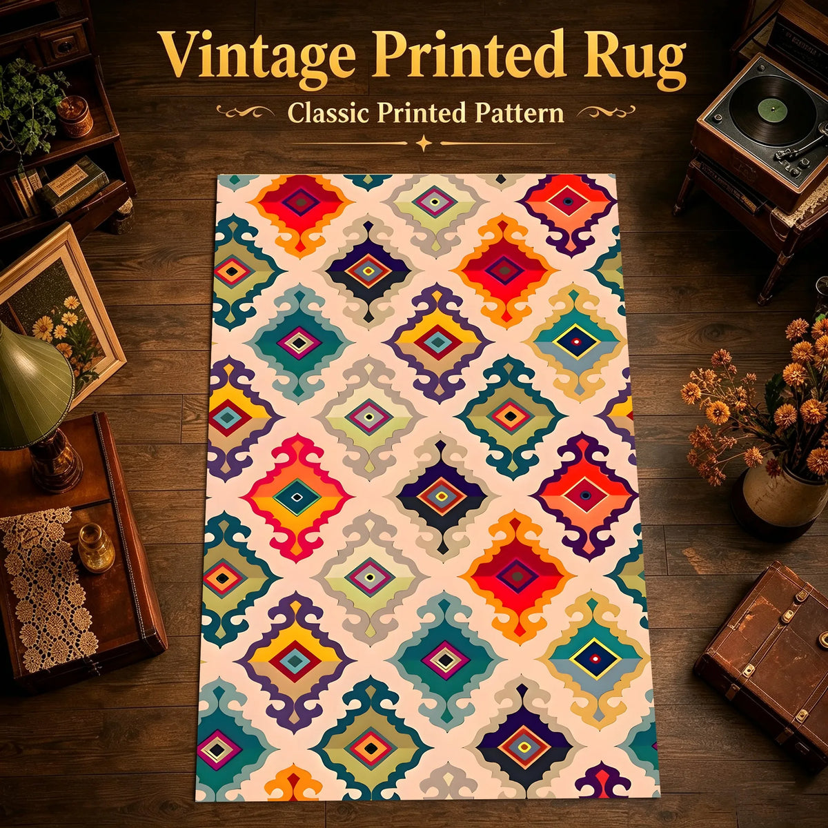 Kaleidoscope Diamond Rug