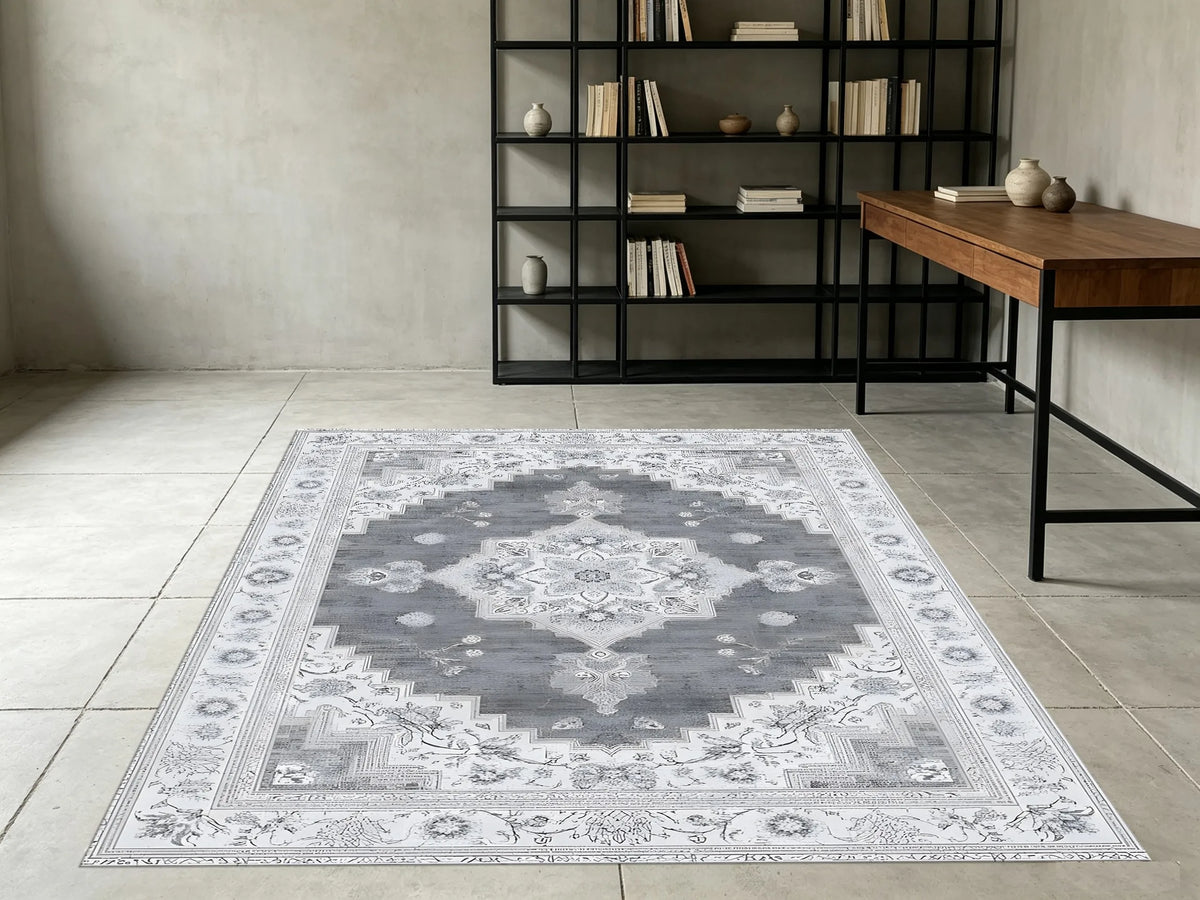 Graphite Persian Rug