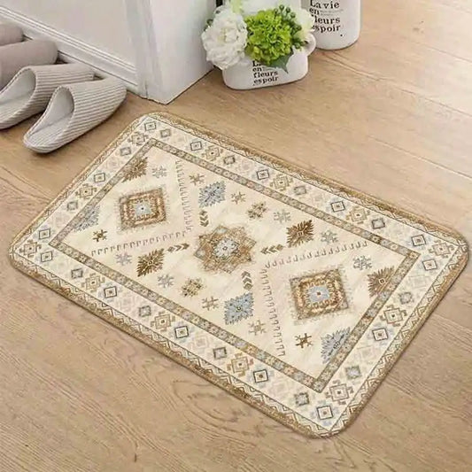 Cream Boho Accent Rug