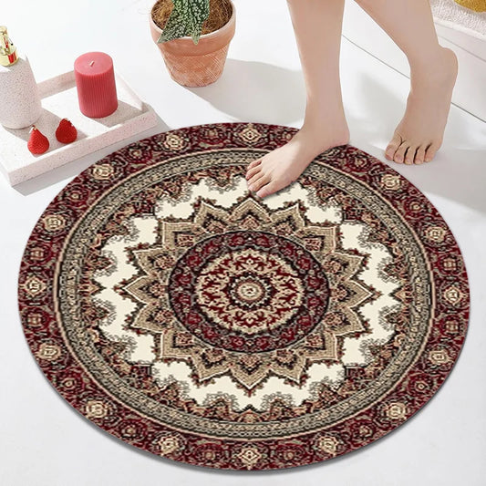Oriental Moroccan Round Rug