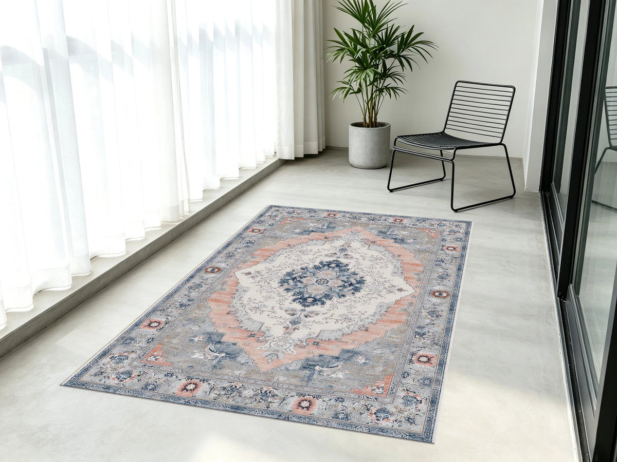 Apricot French Vintage Rug