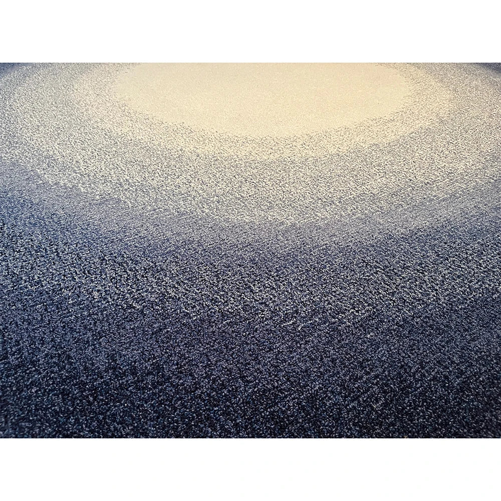 Ombre Lagoon Wool Round Rug